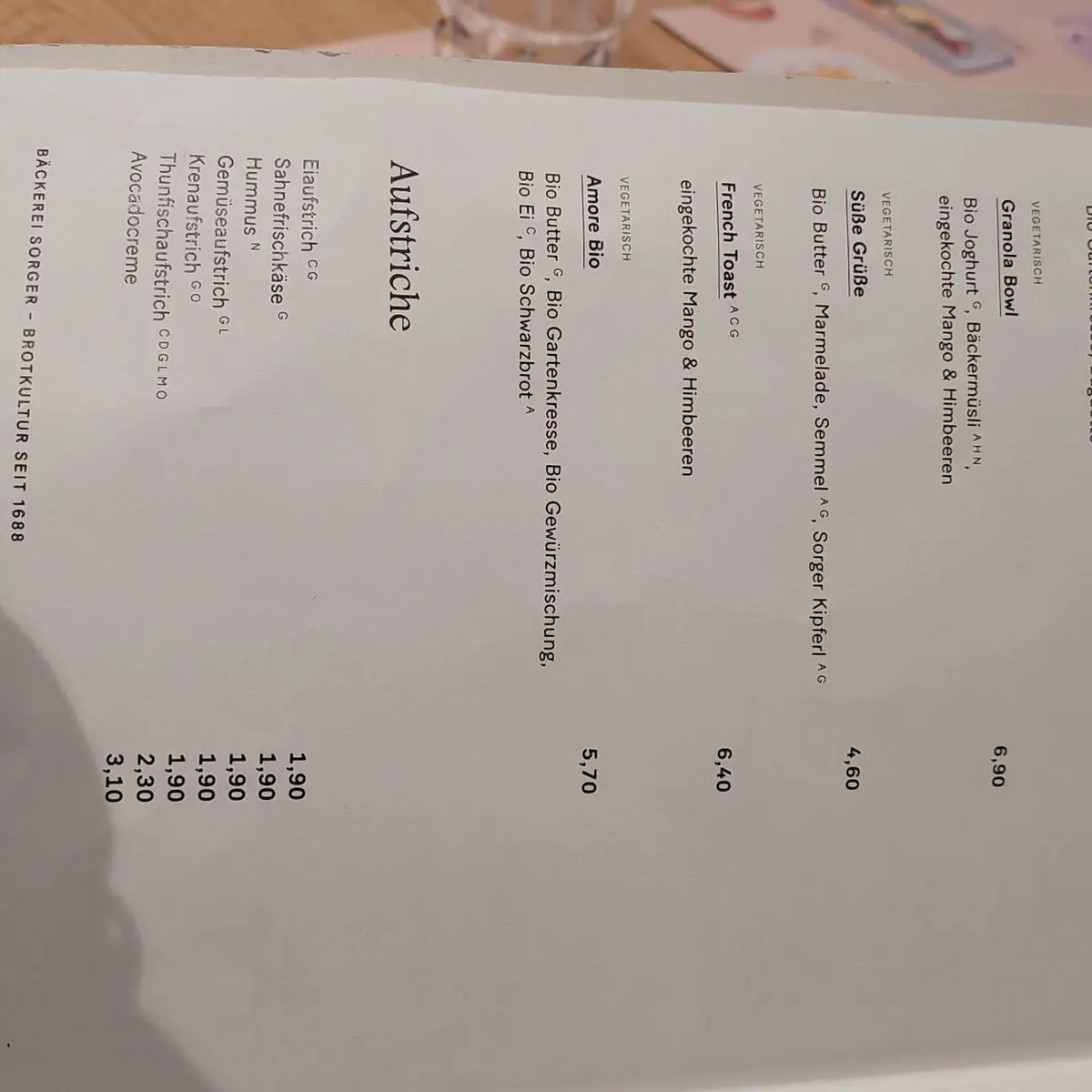 Speisekarte photo 6