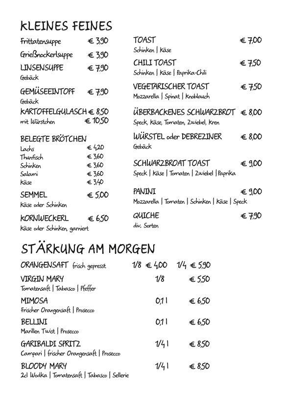 Speisekarte photo 2