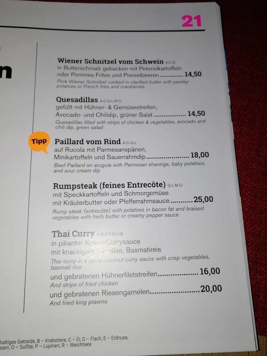 Speisekarte photo 9