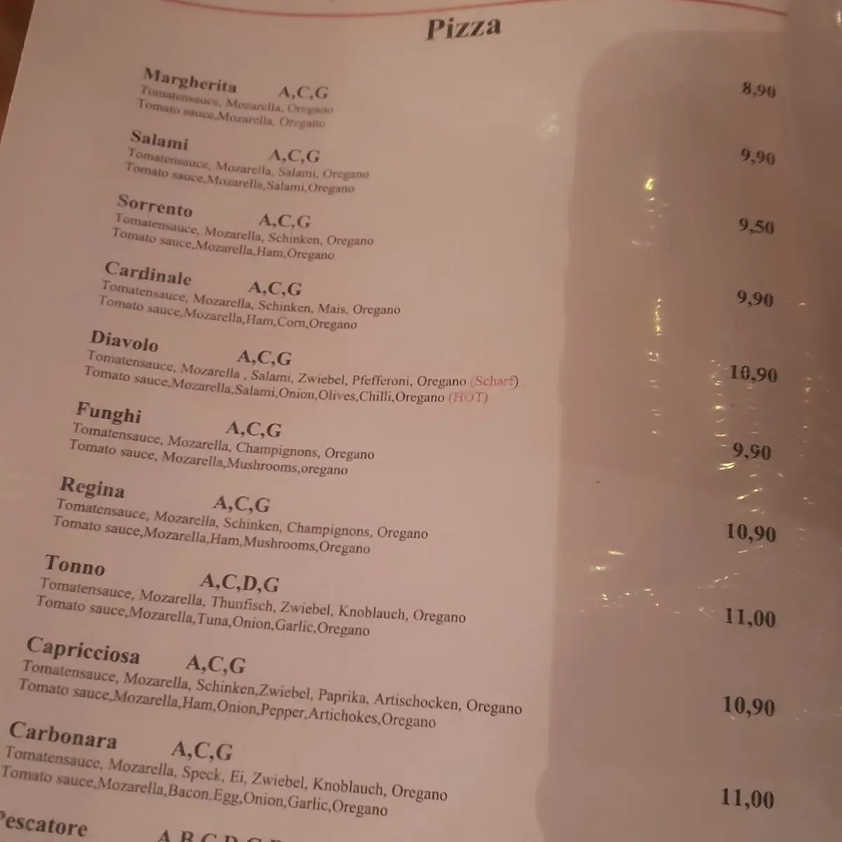 Speisekarte photo 8