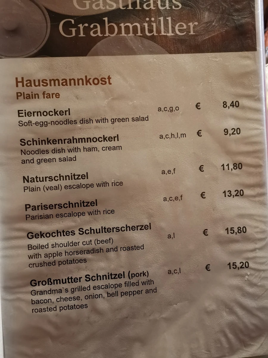 Speisekarte photo 2