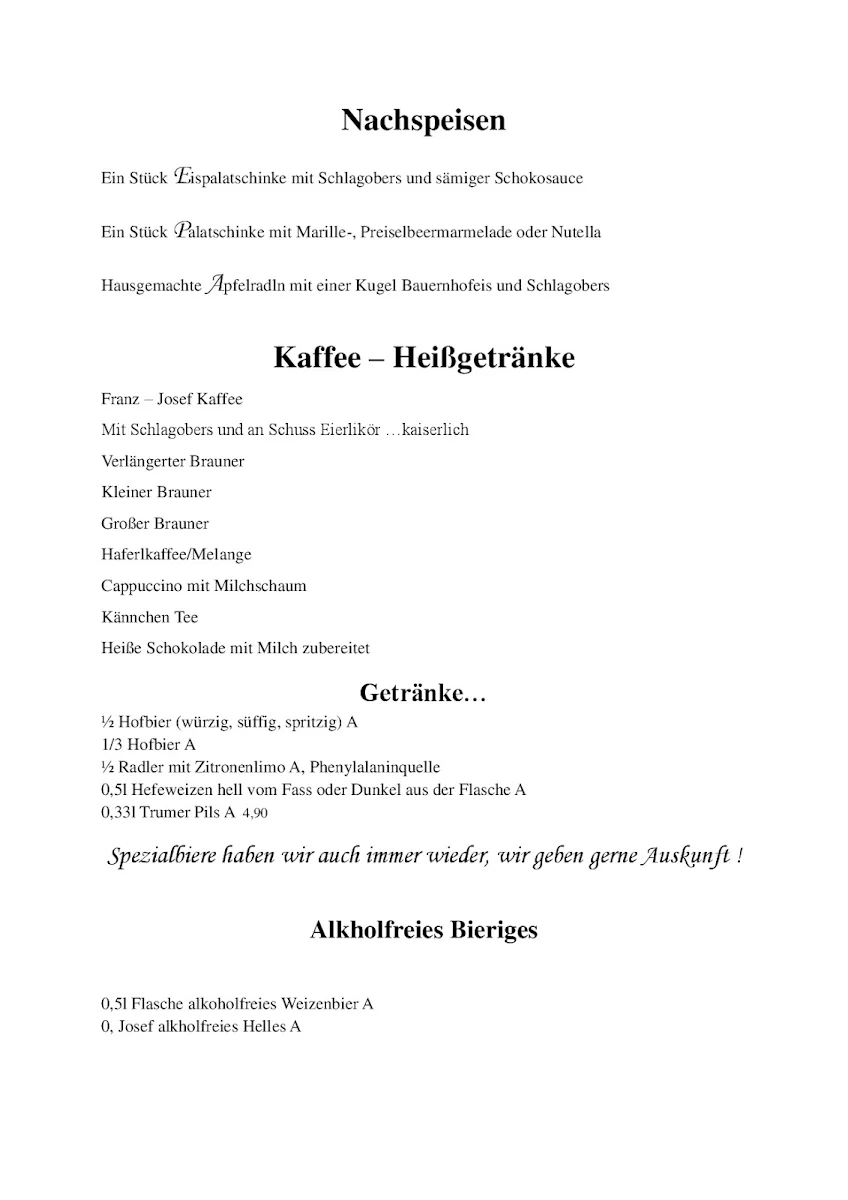 Speisekarte photo 3