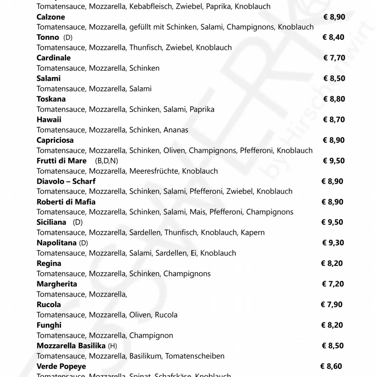 Speisekarte photo 1