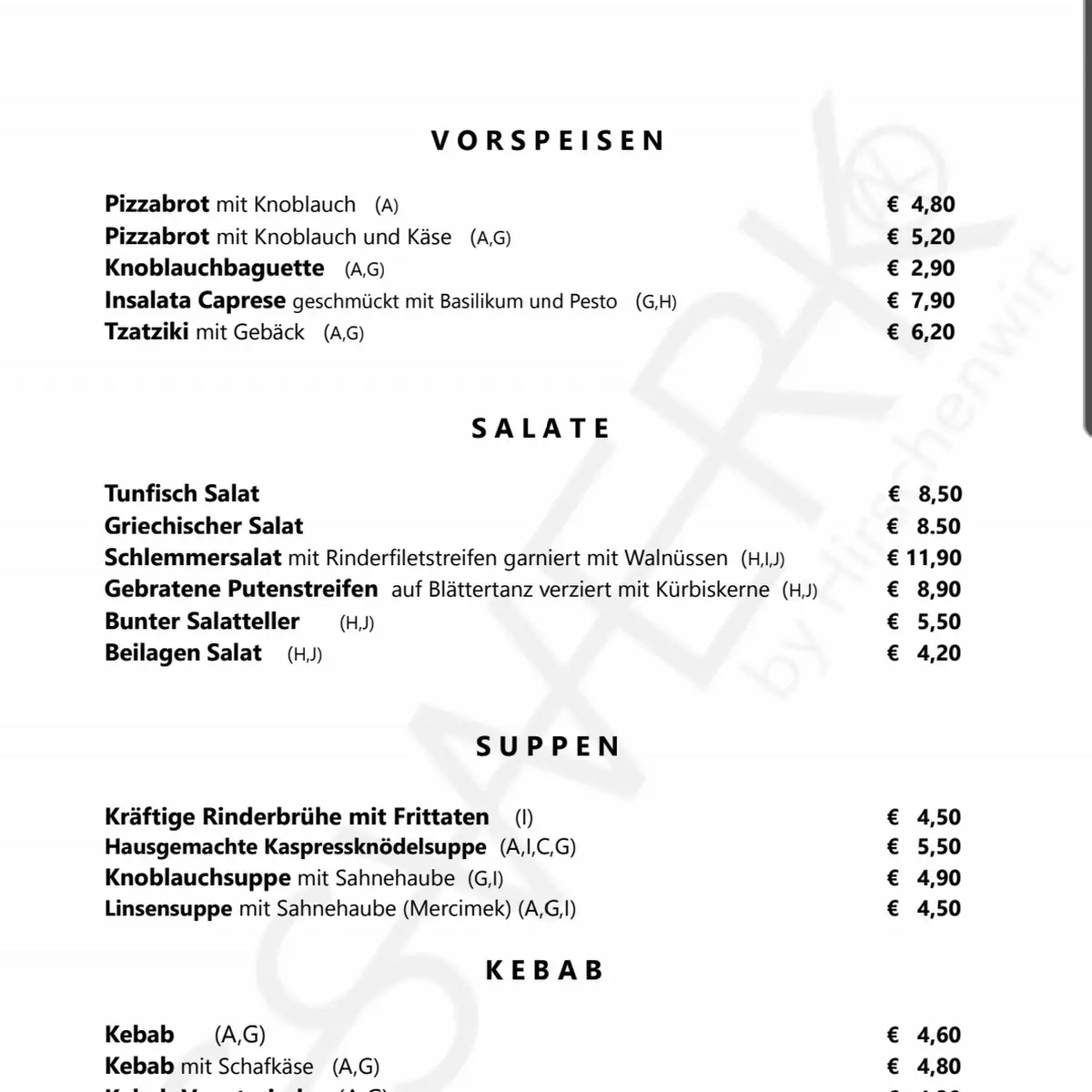 Speisekarte photo 6