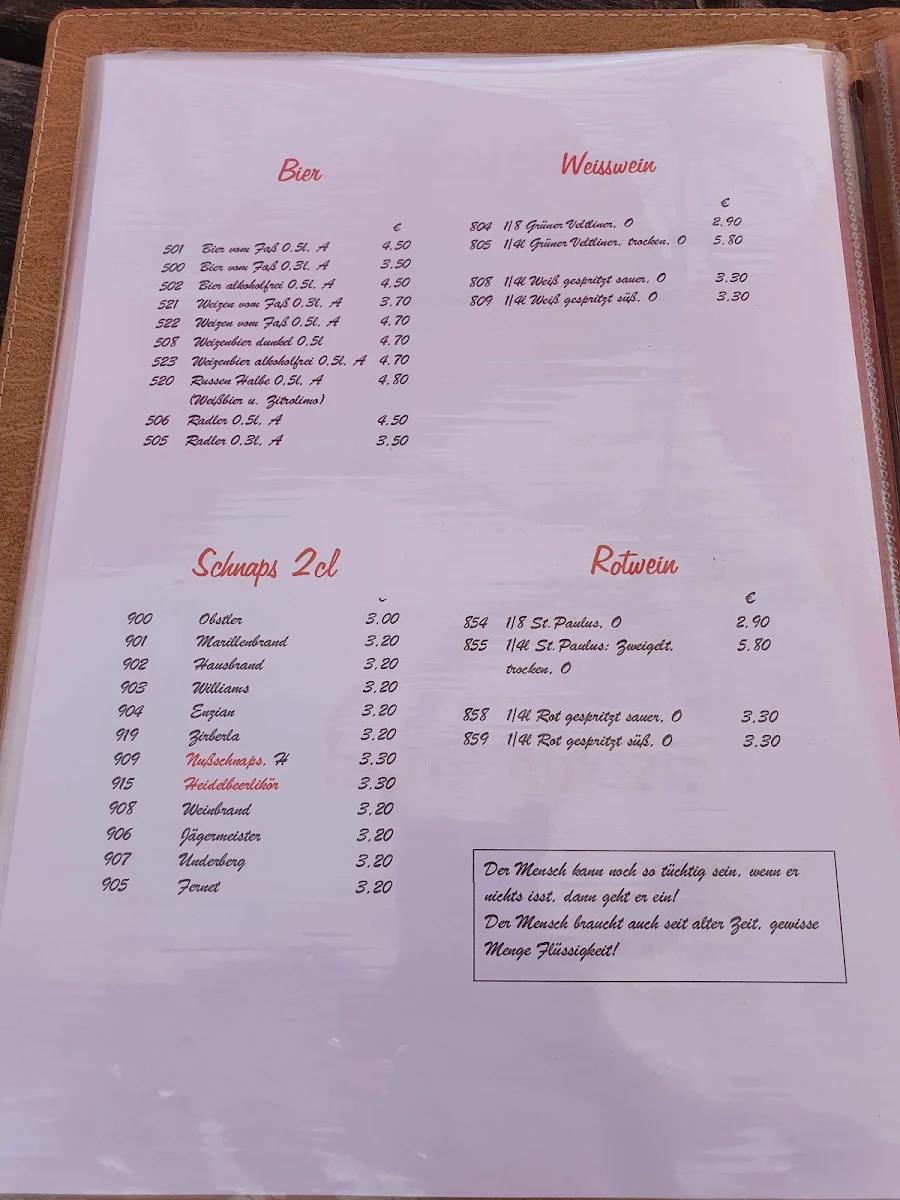 Speisekarte photo 1