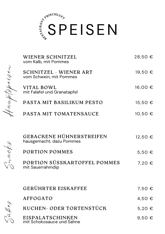 Speisekarte photo 3