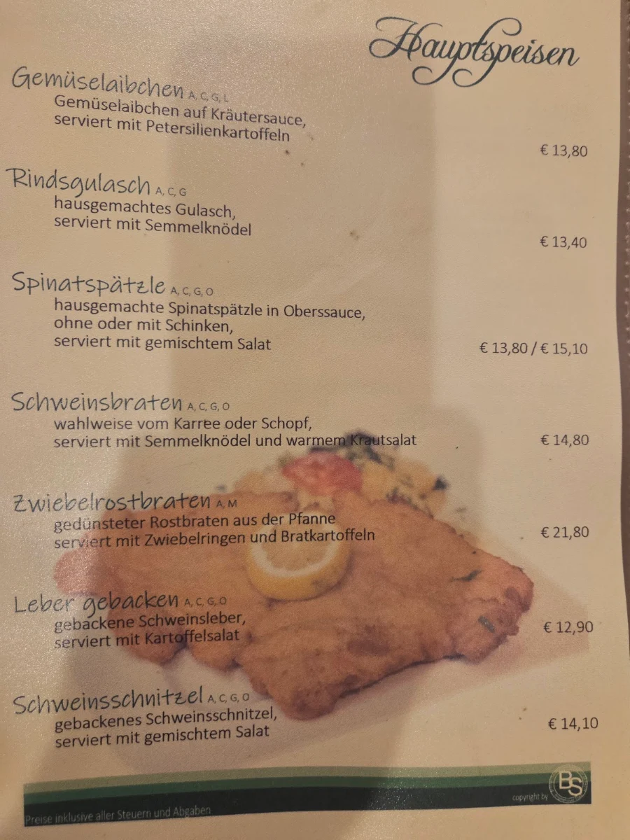 Speisekarte photo 1