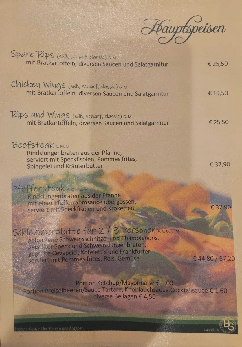 Speisekarte photo 3
