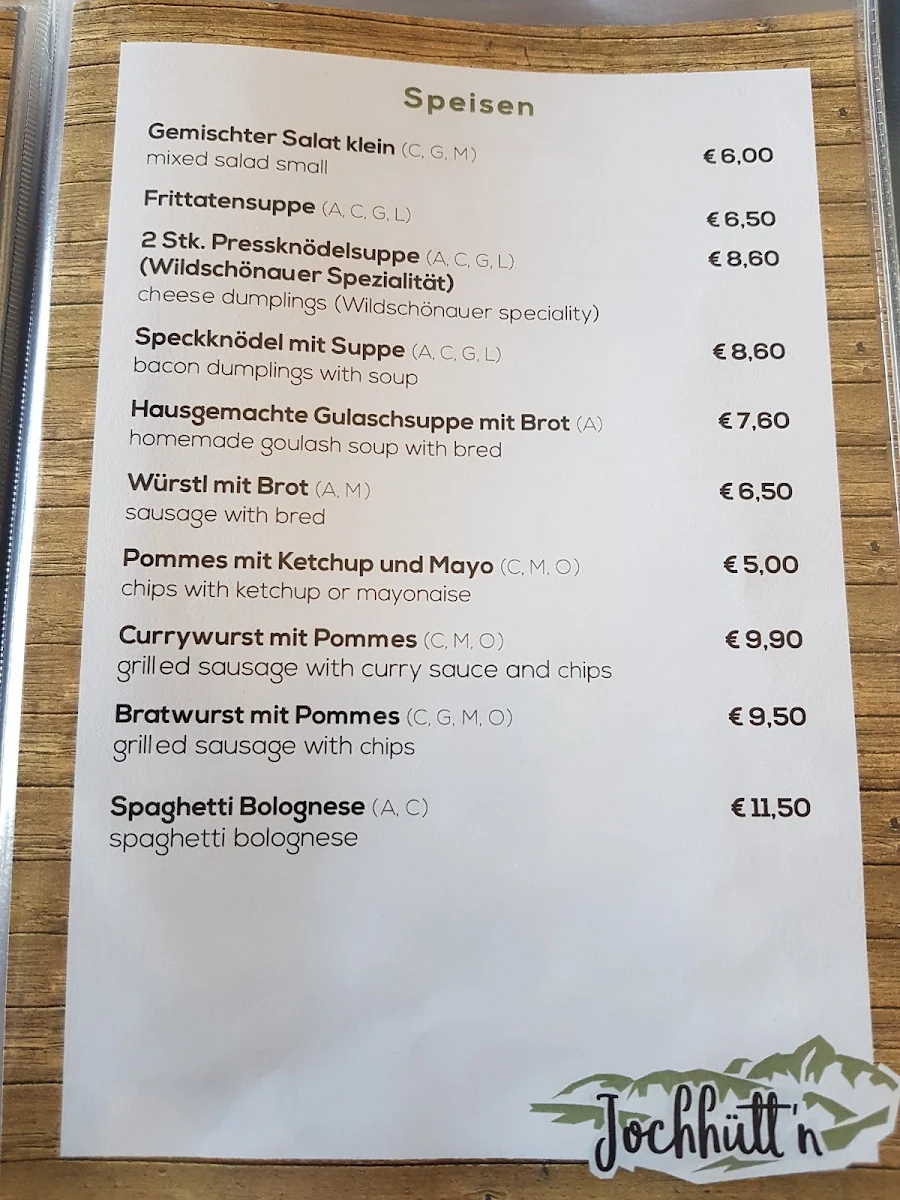Speisekarte photo 2
