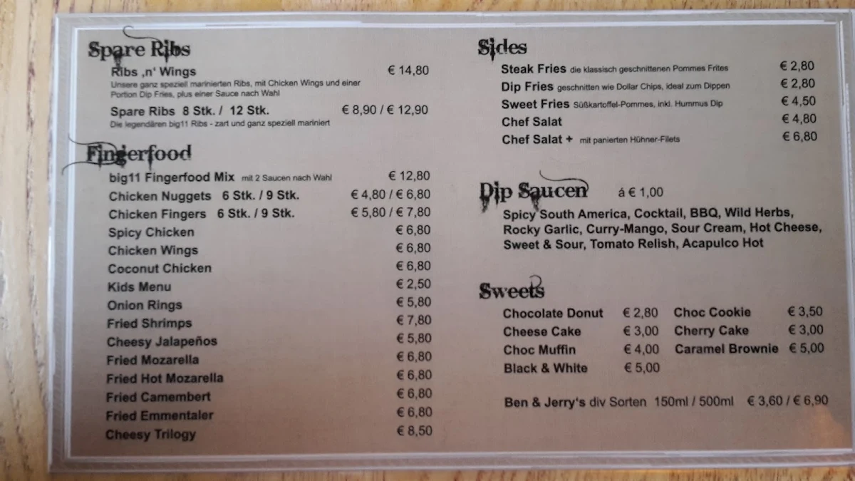 Speisekarte photo 3
