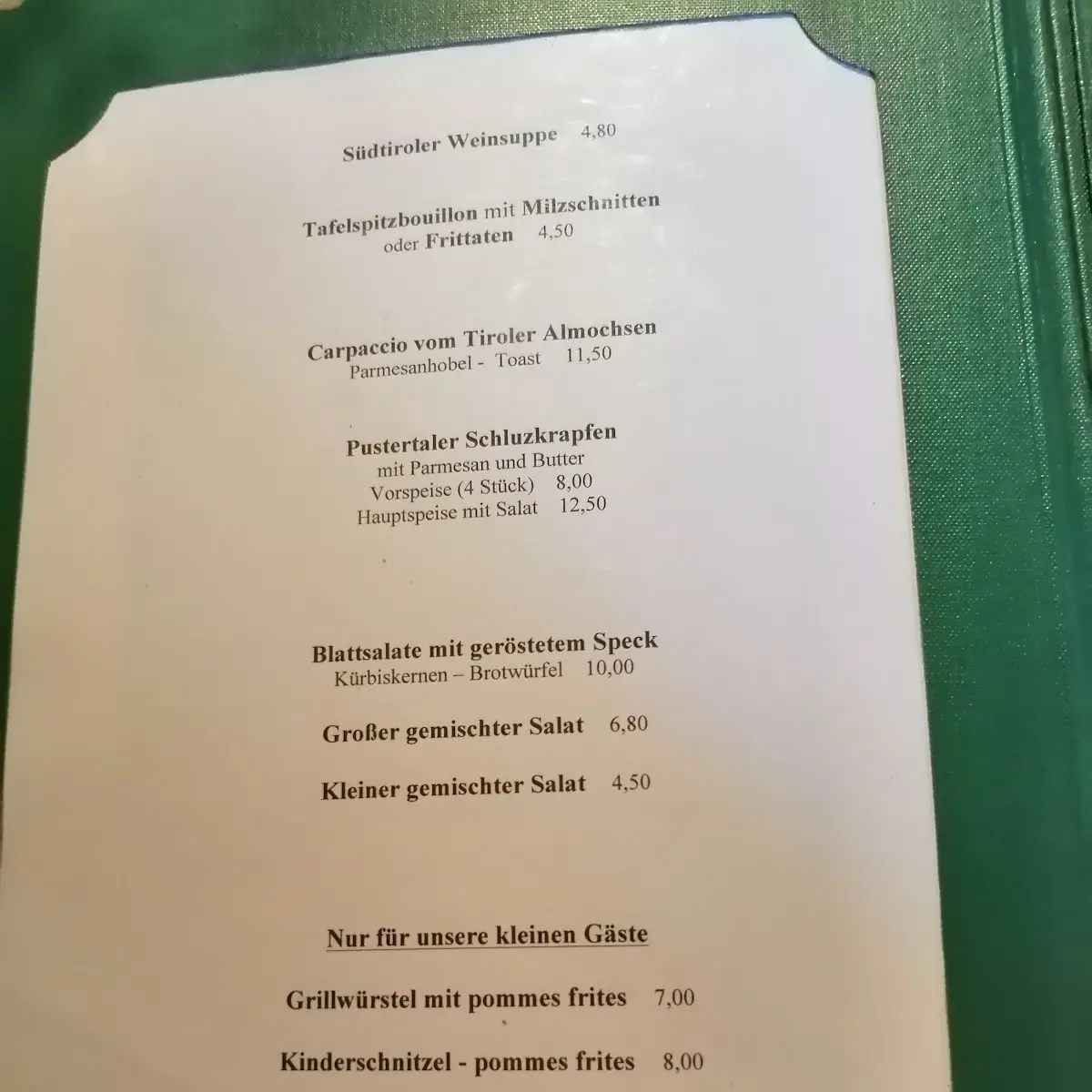 Speisekarte photo 9