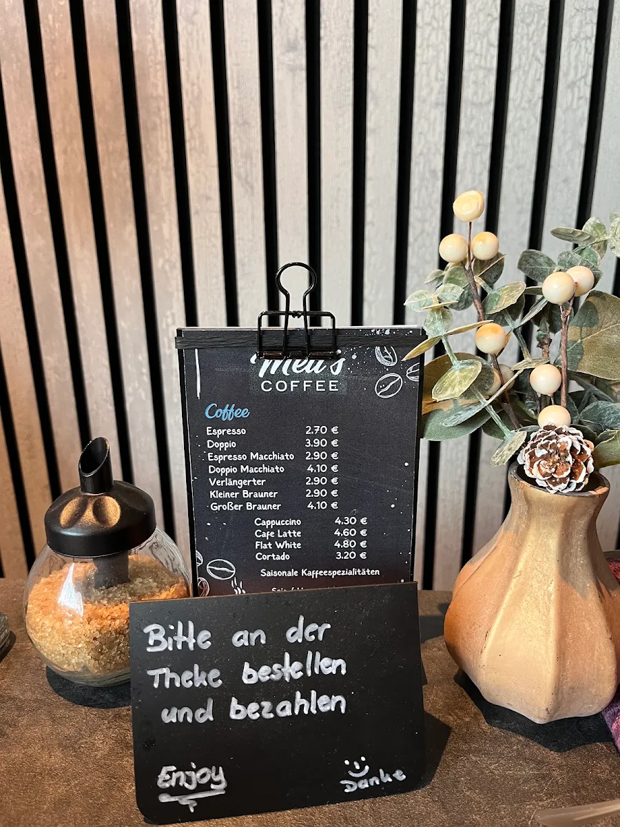 Speisekarte, Mell's Coffee