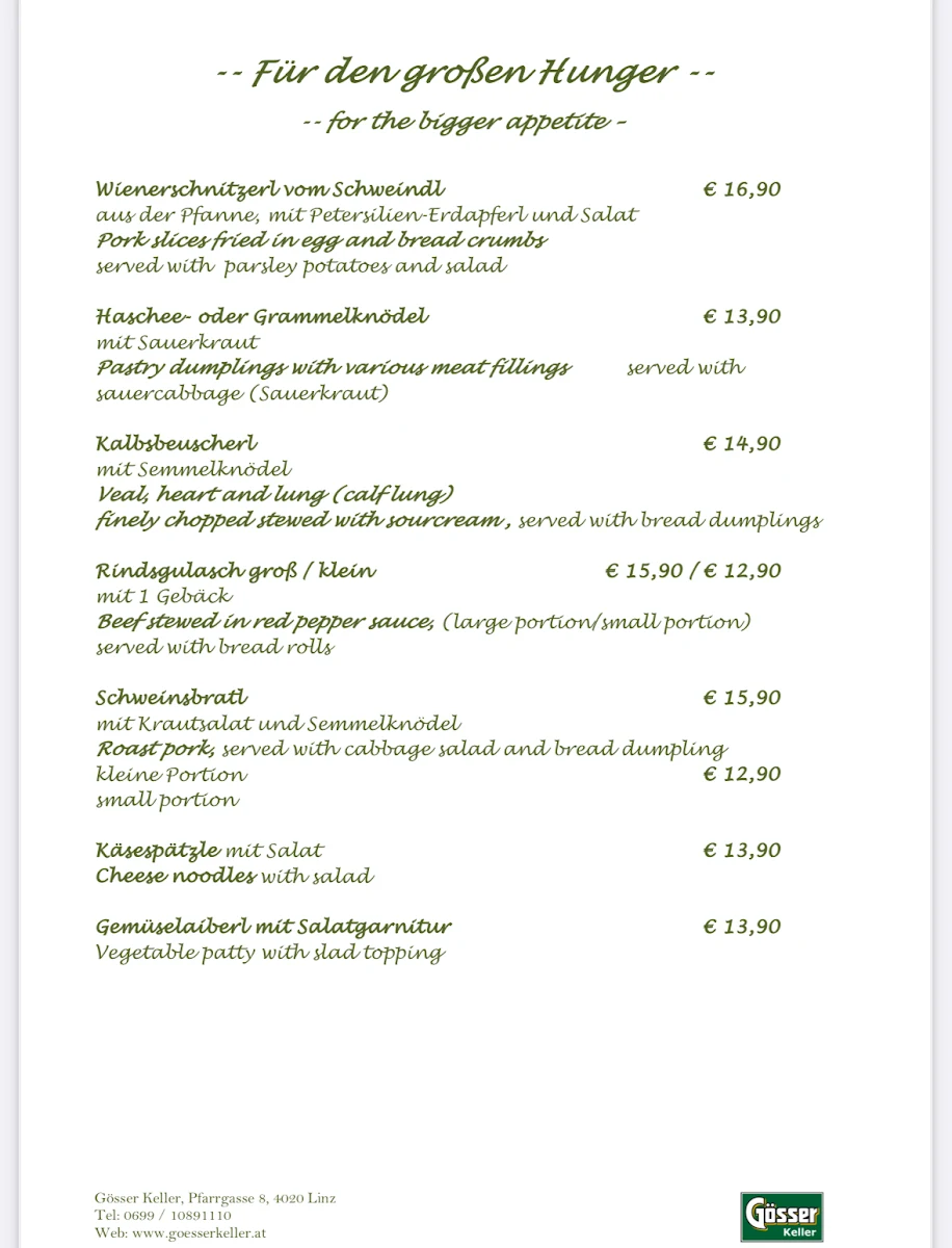 Speisekarte photo 1