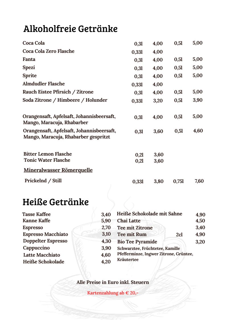 Speisekarte photo 3