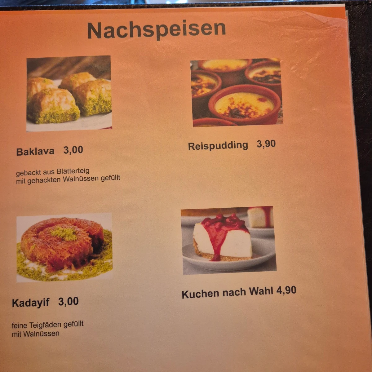 Speisekarte photo 1