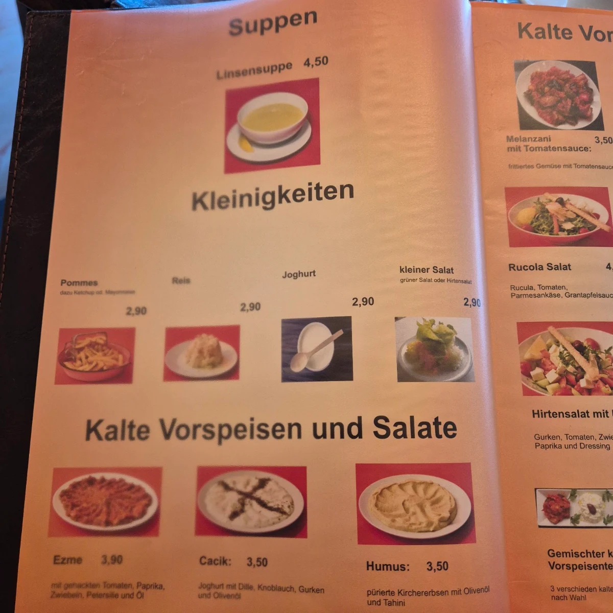 Speisekarte photo 2