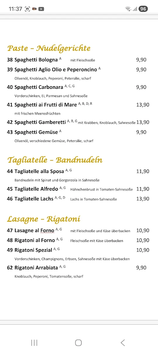 Speisekarte photo 2