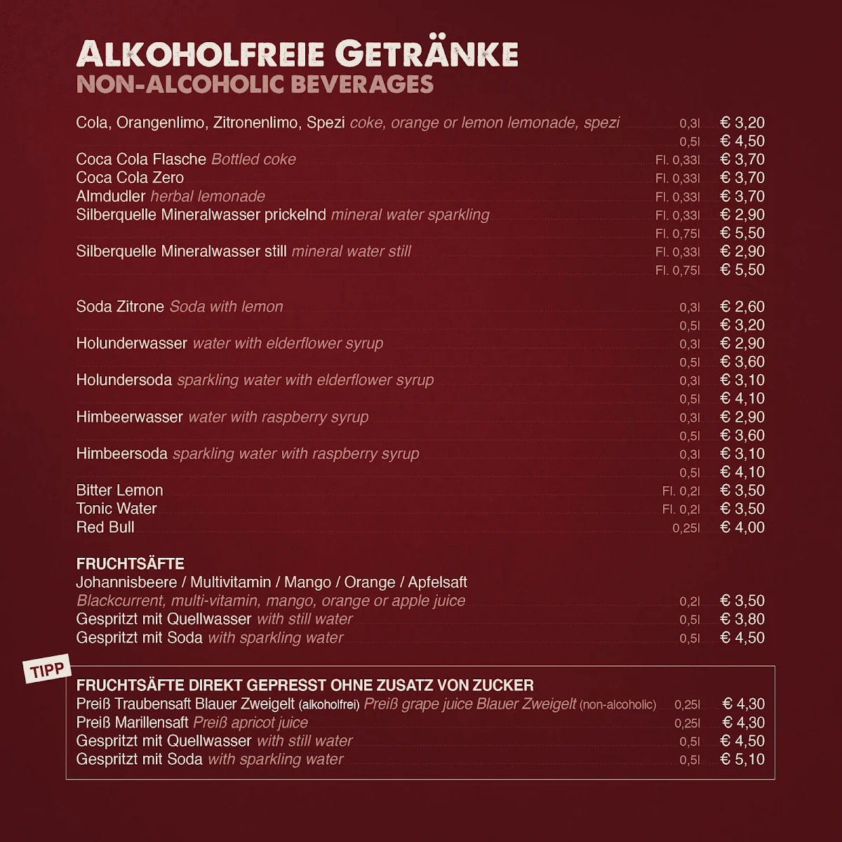 Speisekarte photo 3