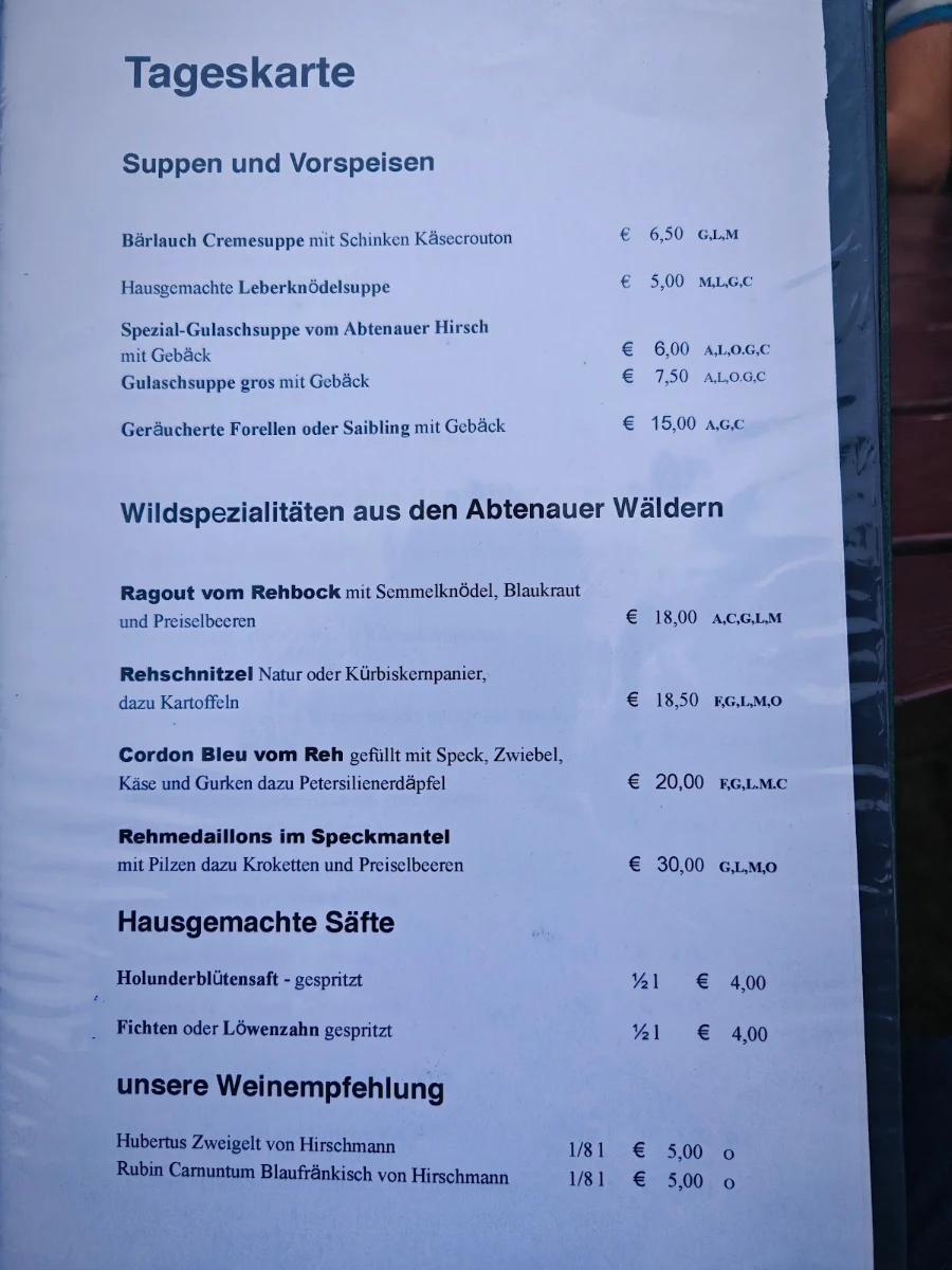Speisekarte photo 1