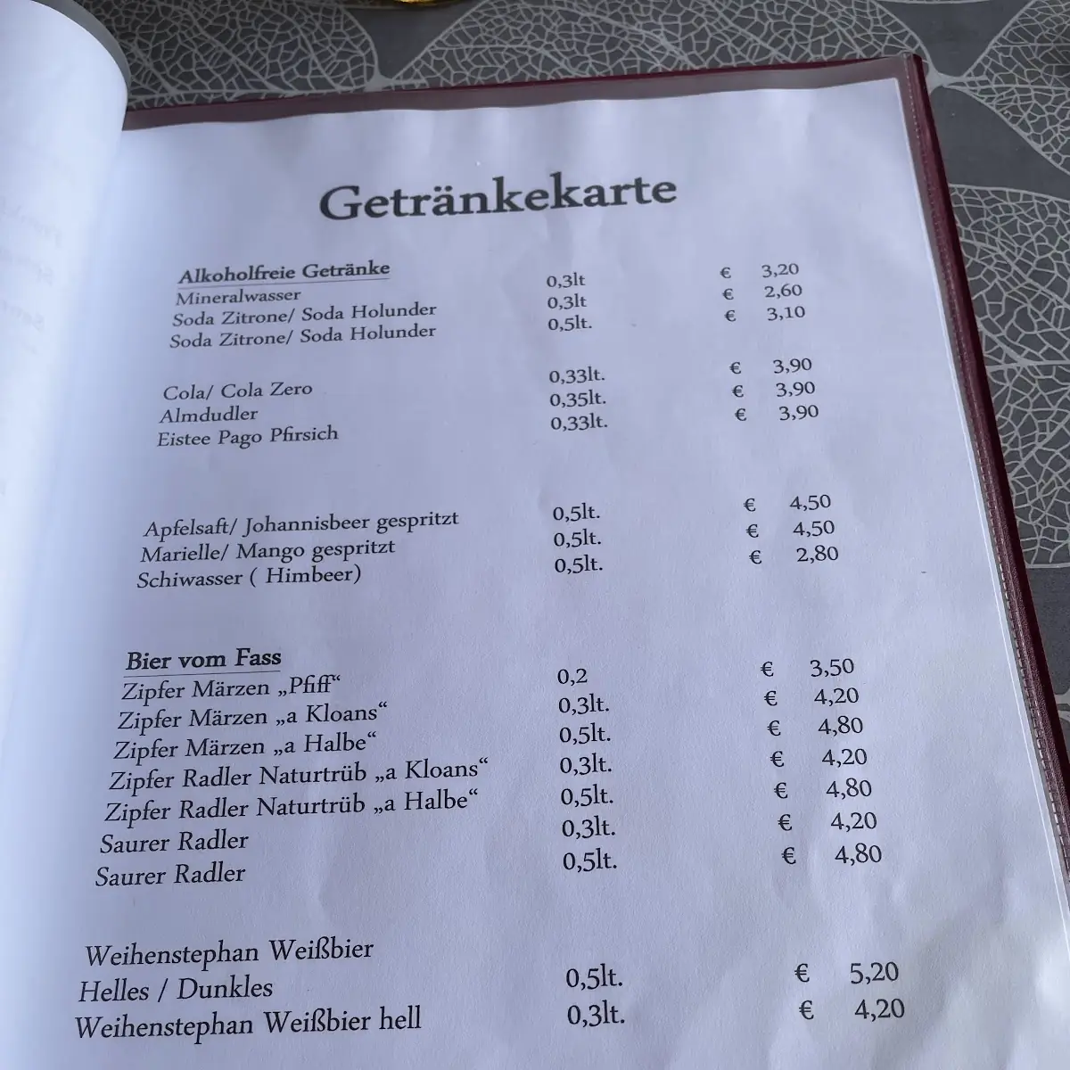 Speisekarte photo 2