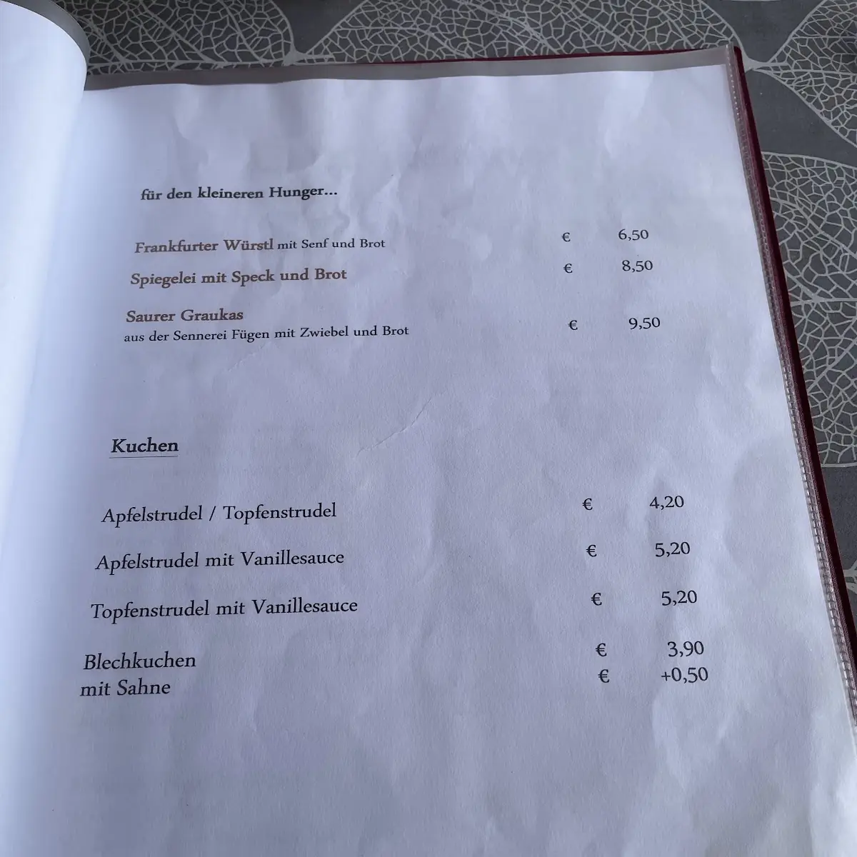 Speisekarte photo 6
