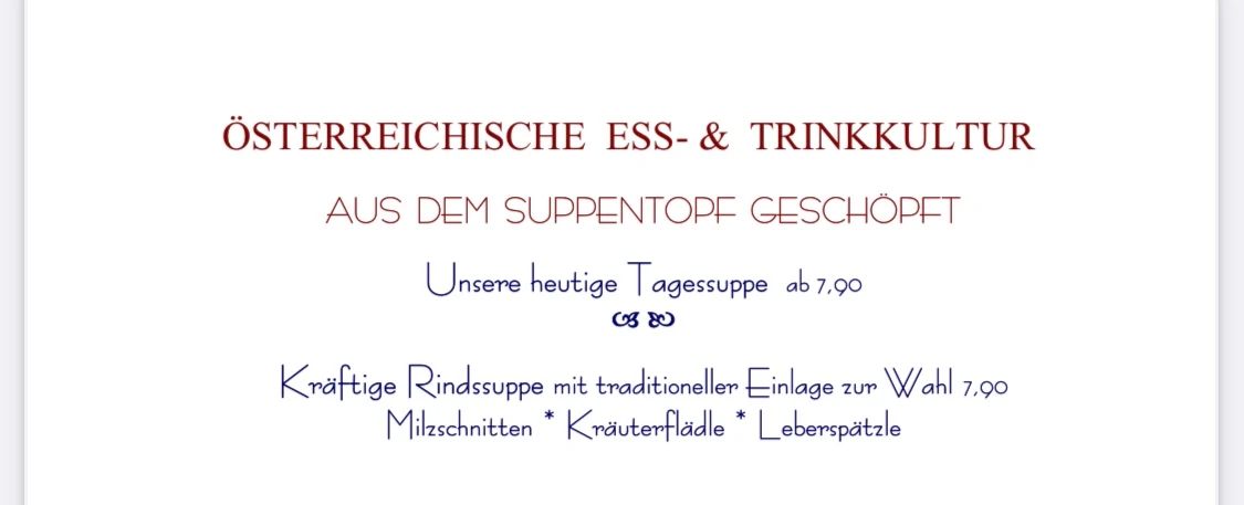 Speisekarte photo 1