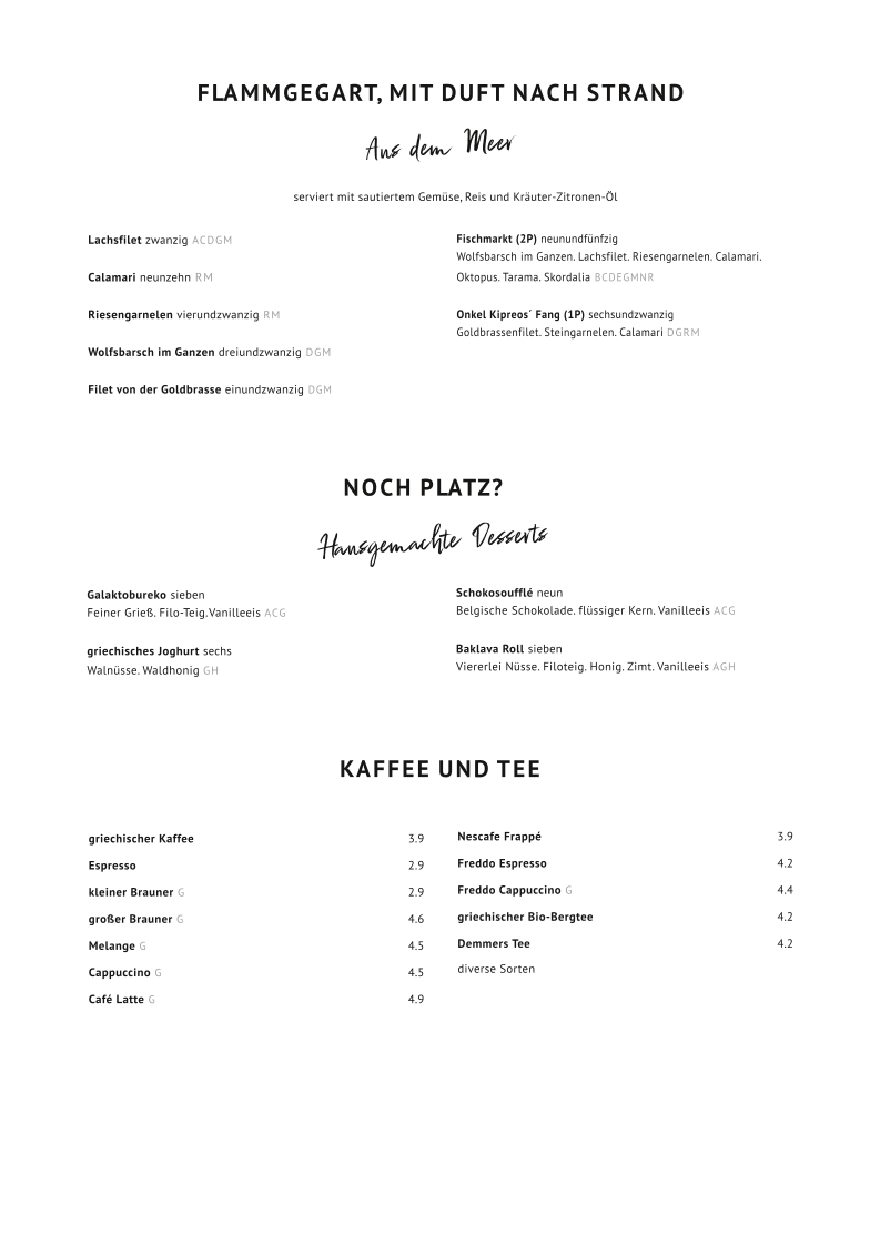 Speisekarte photo 3