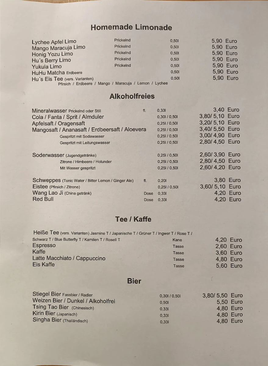Speisekarte photo 1