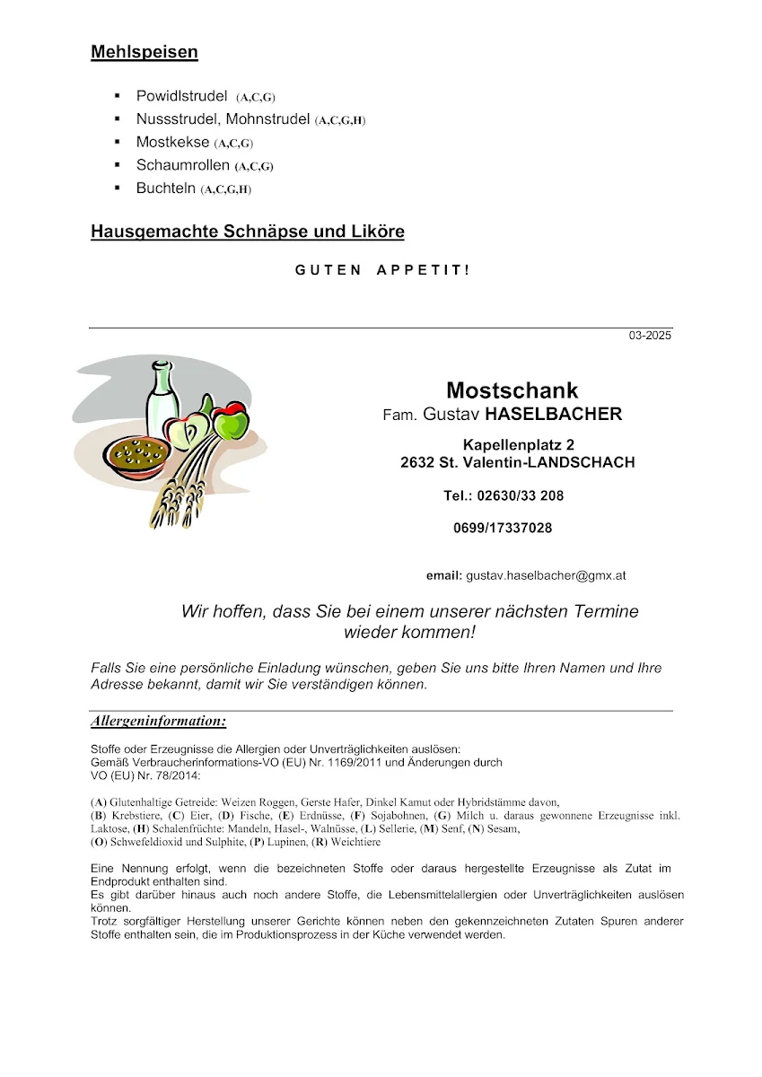 Speisekarte photo 2