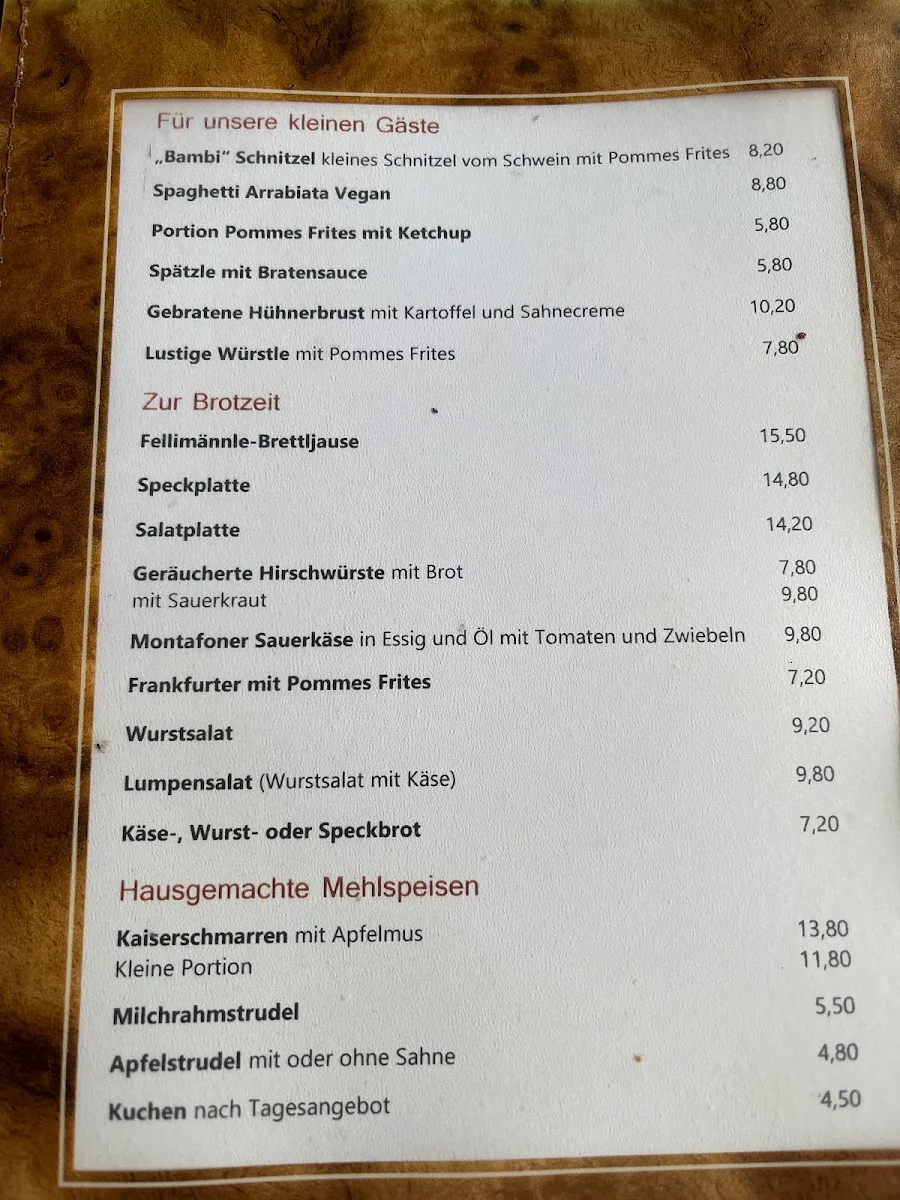 Speisekarte photo 3