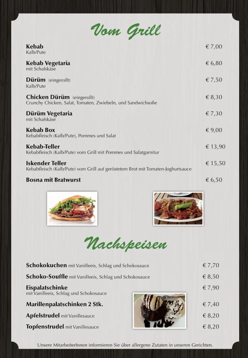 Speisekarte photo 1