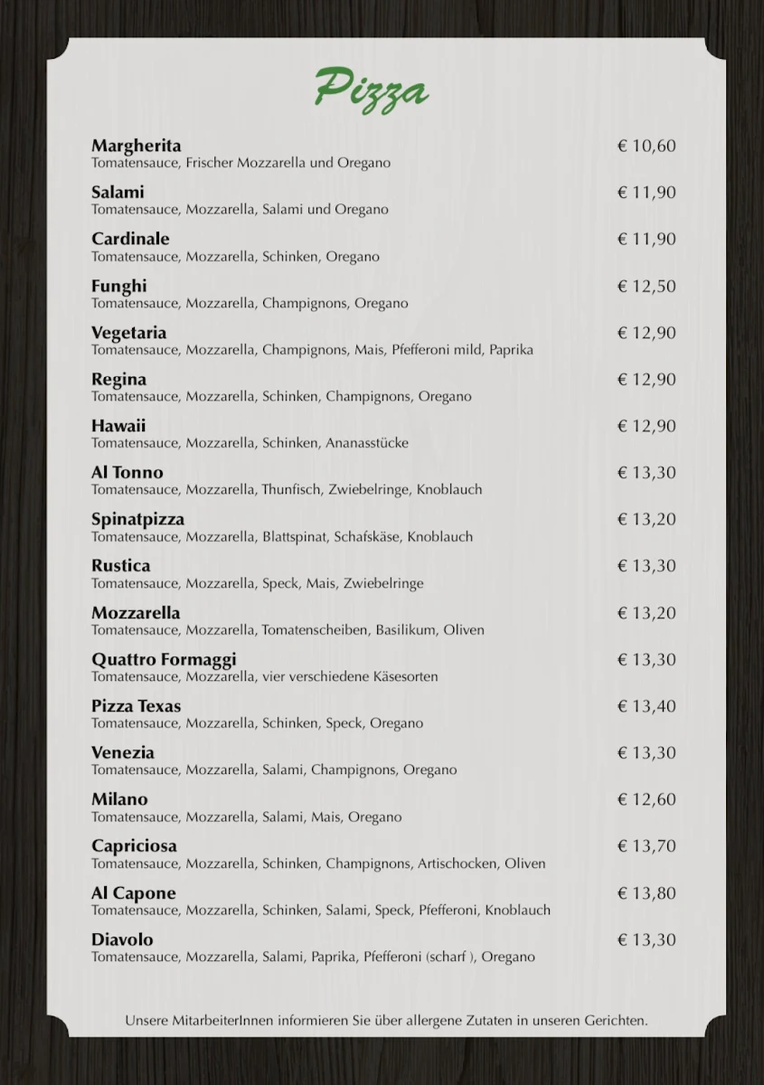 Speisekarte photo 5
