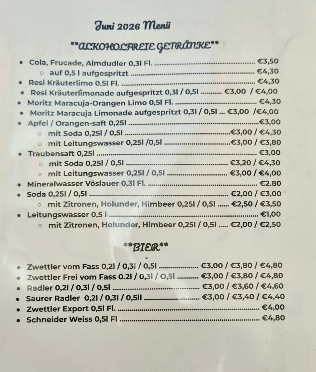 Speisekarte photo 1
