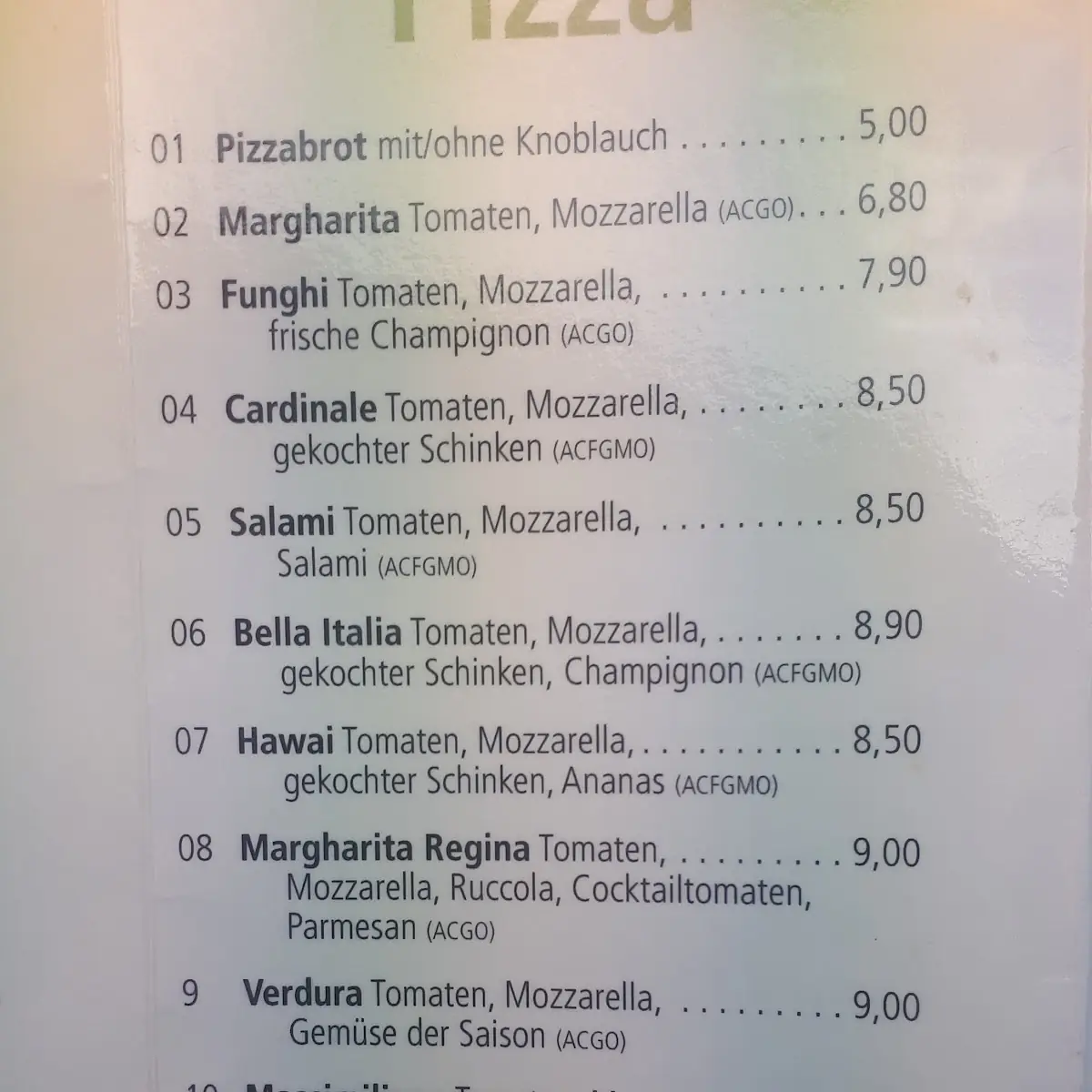 Speisekarte photo 6