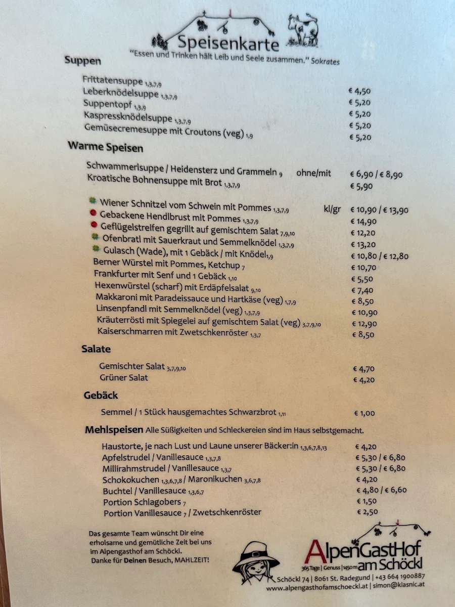 Speisekarte photo 2