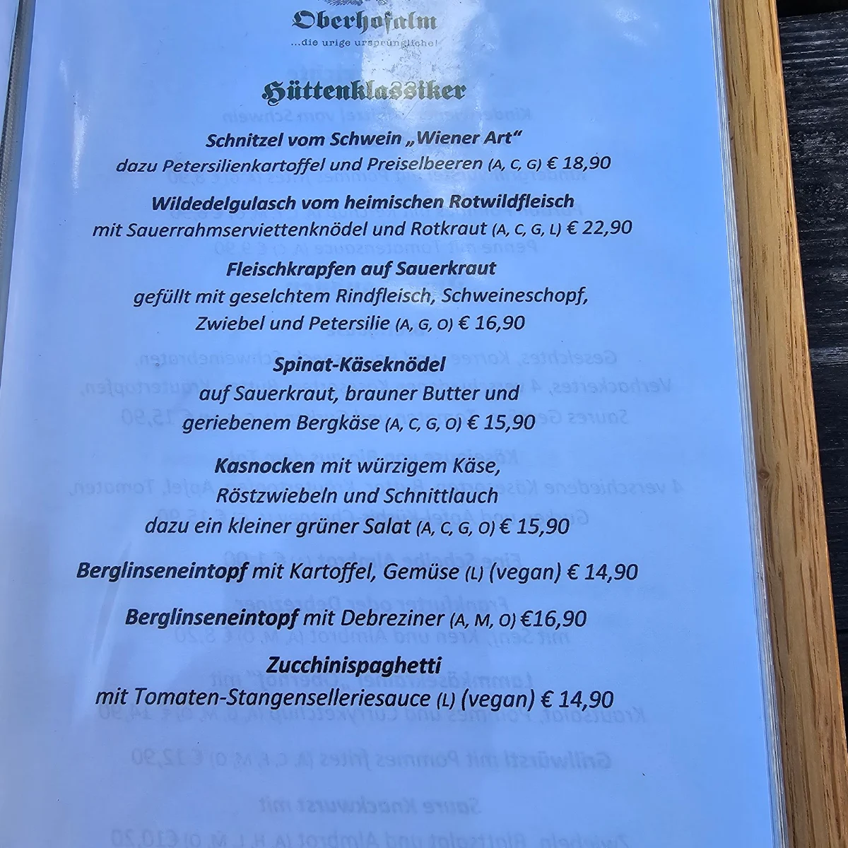 Speisekarte photo 3