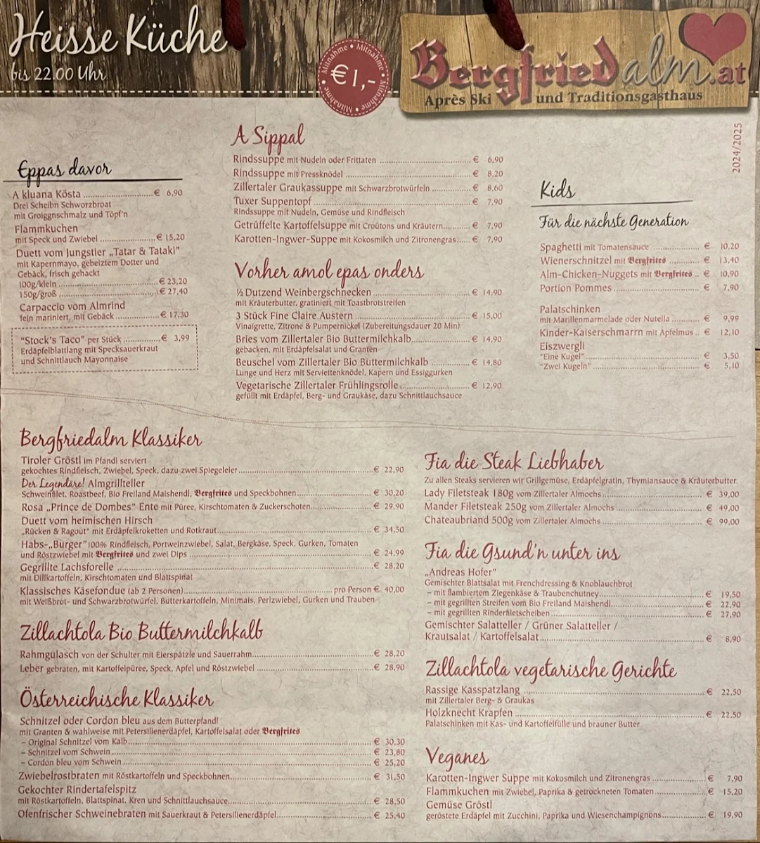 Speisekarte photo 1