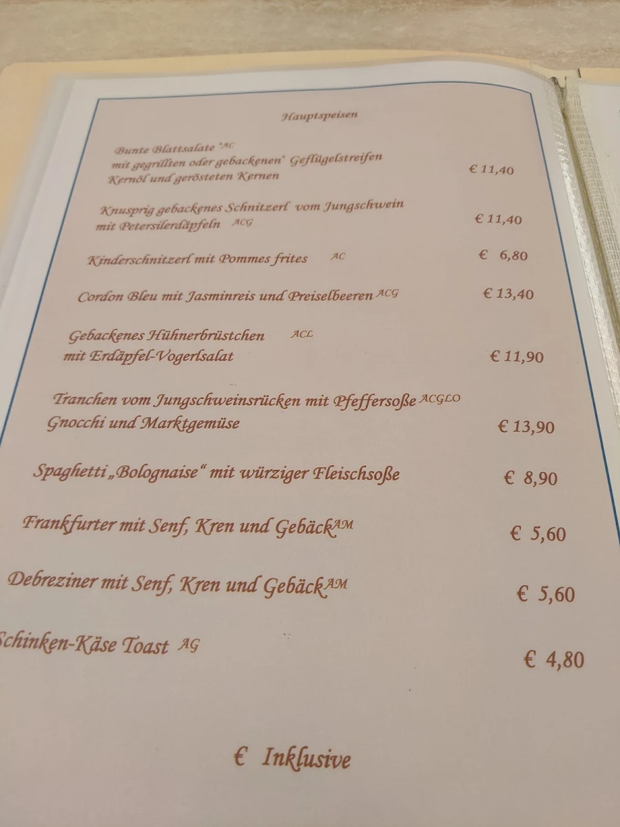 Speisekarte photo 2