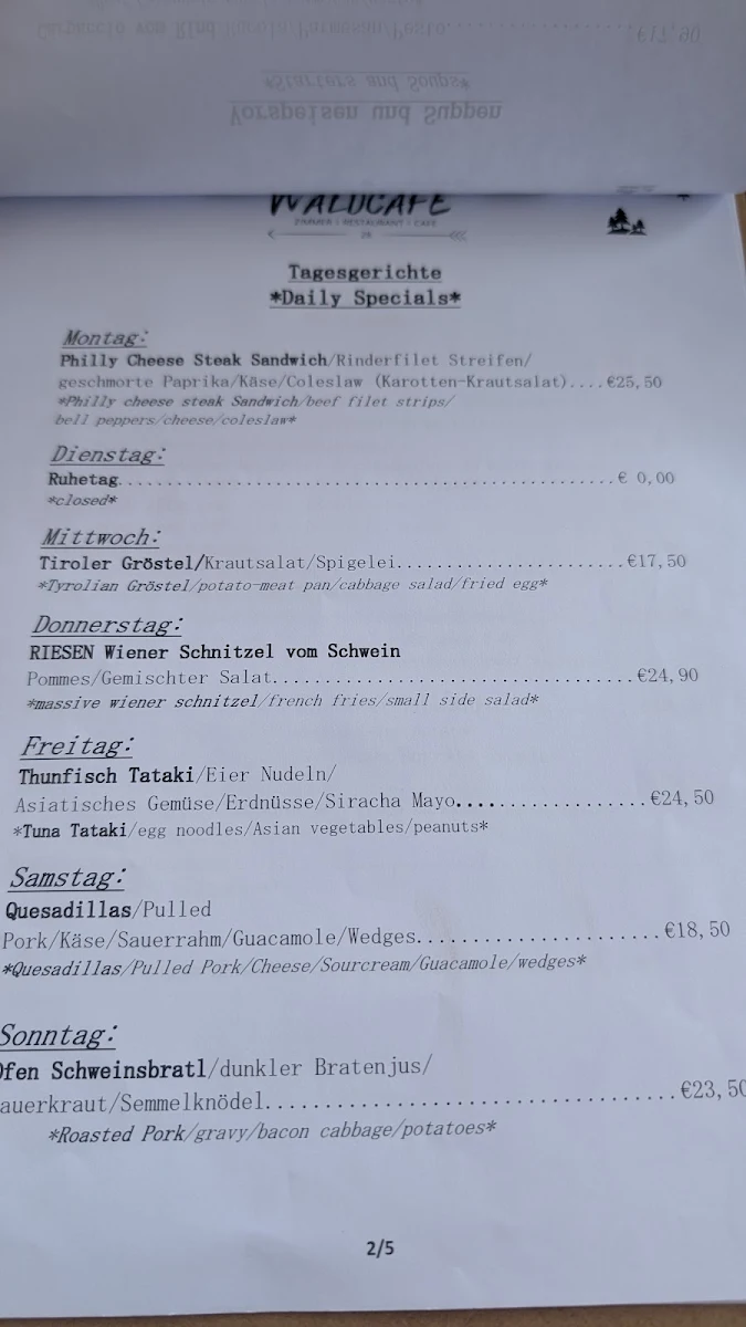 Speisekarte photo 3