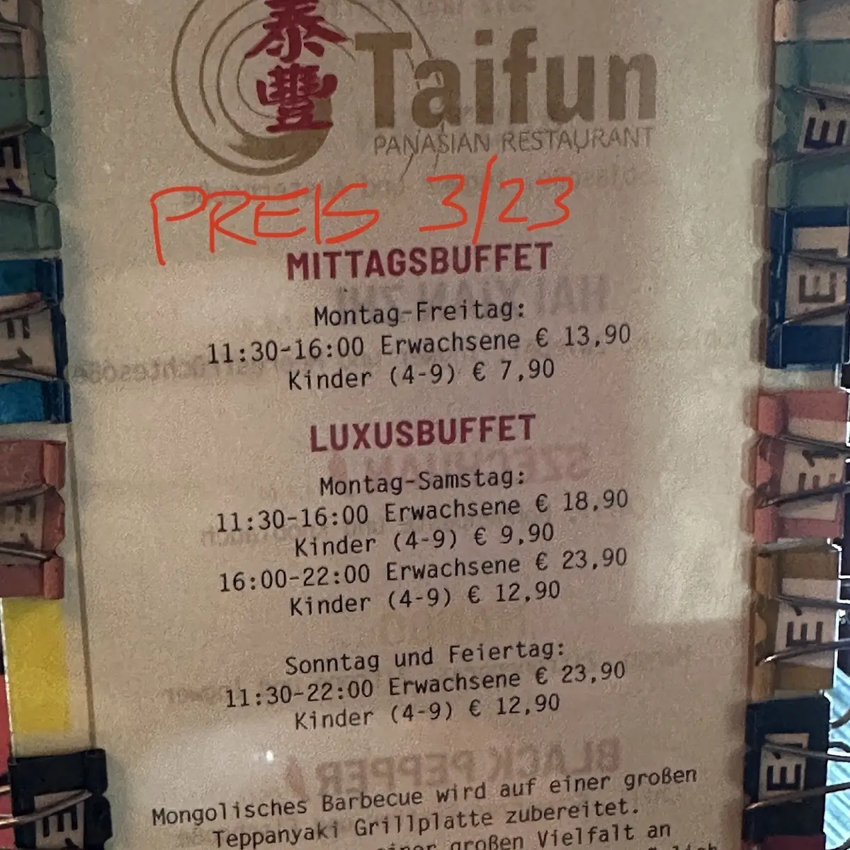 Speisekarte photo 5