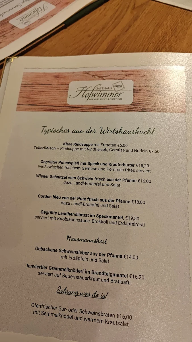 Speisekarte photo 1