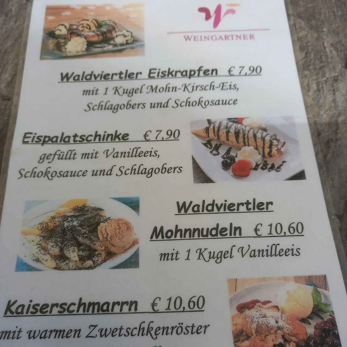 Speisekarte photo 2