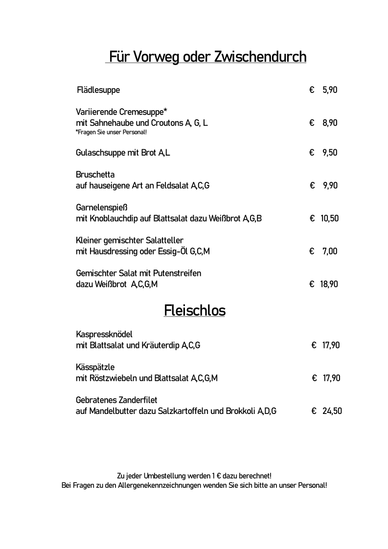Speisekarte photo 4