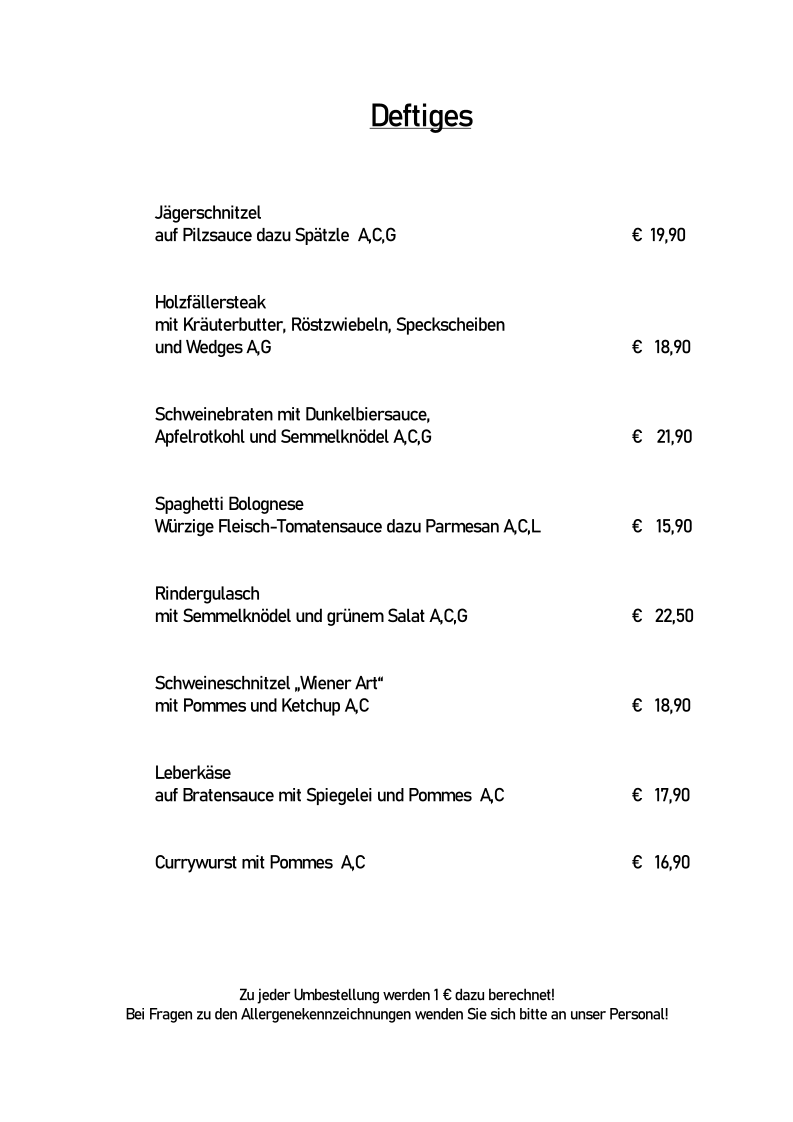 Speisekarte photo 6