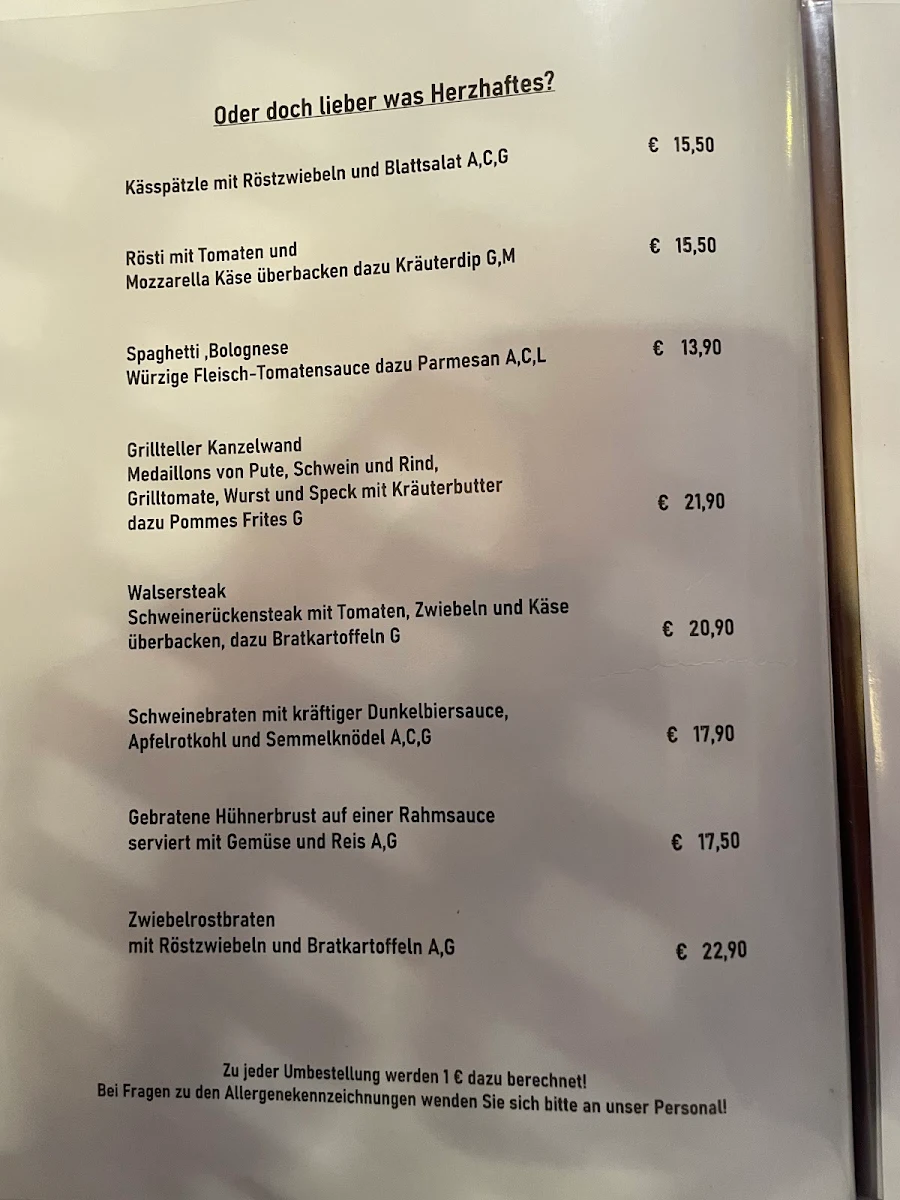 Speisekarte photo 8