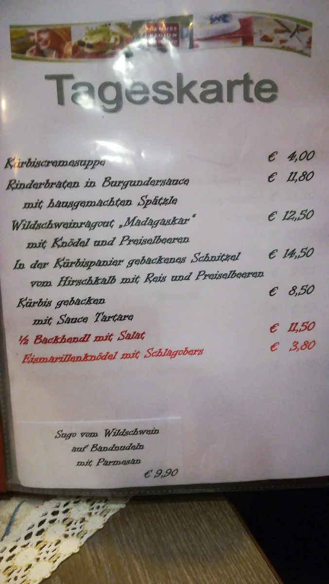 Speisekarte photo 1