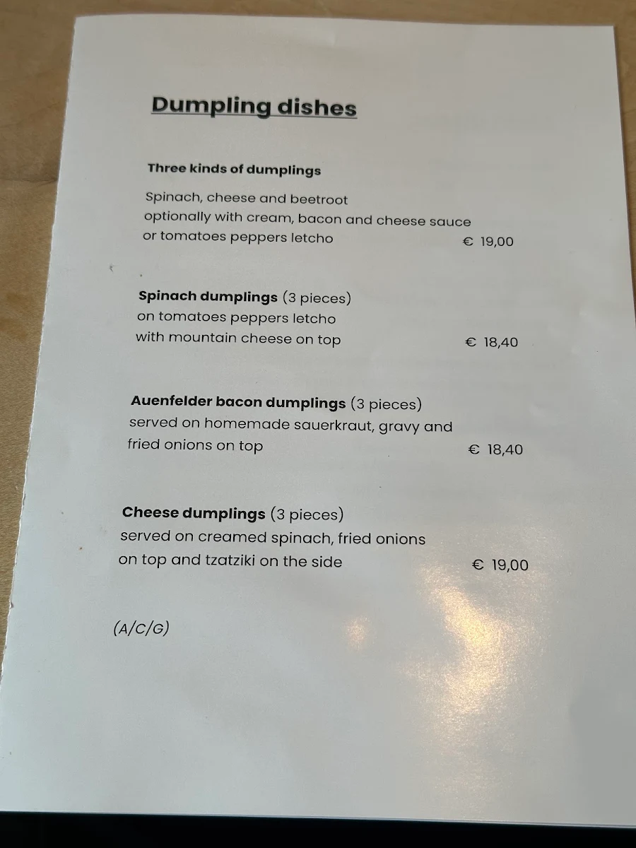Speisekarte photo 2