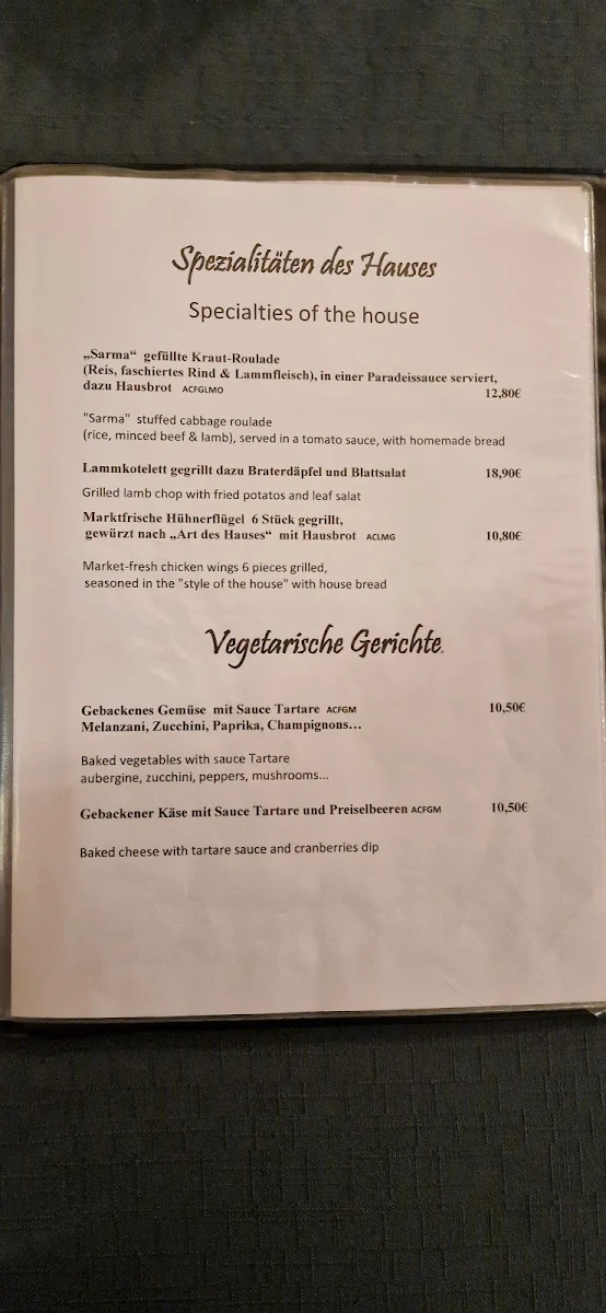 Speisekarte photo 4