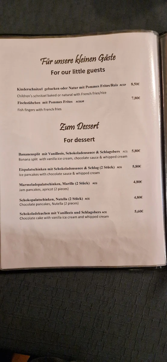 Speisekarte photo 5