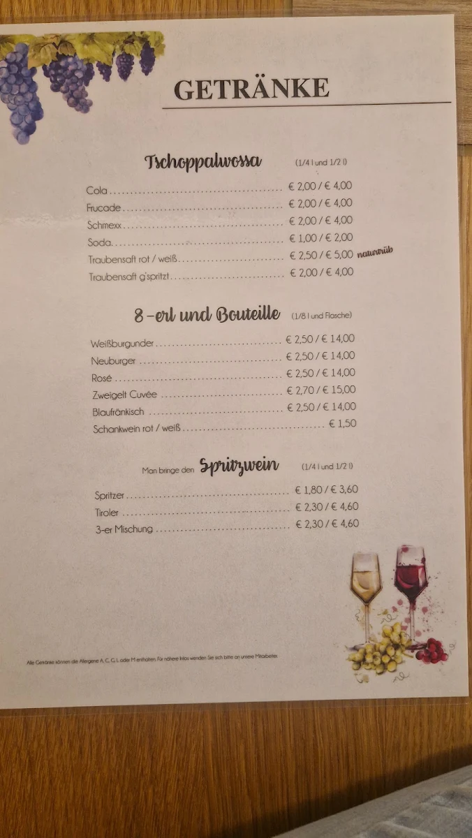 Speisekarte photo 2